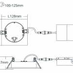 4" LED Square Recessed Retro Downlight - Image 5
