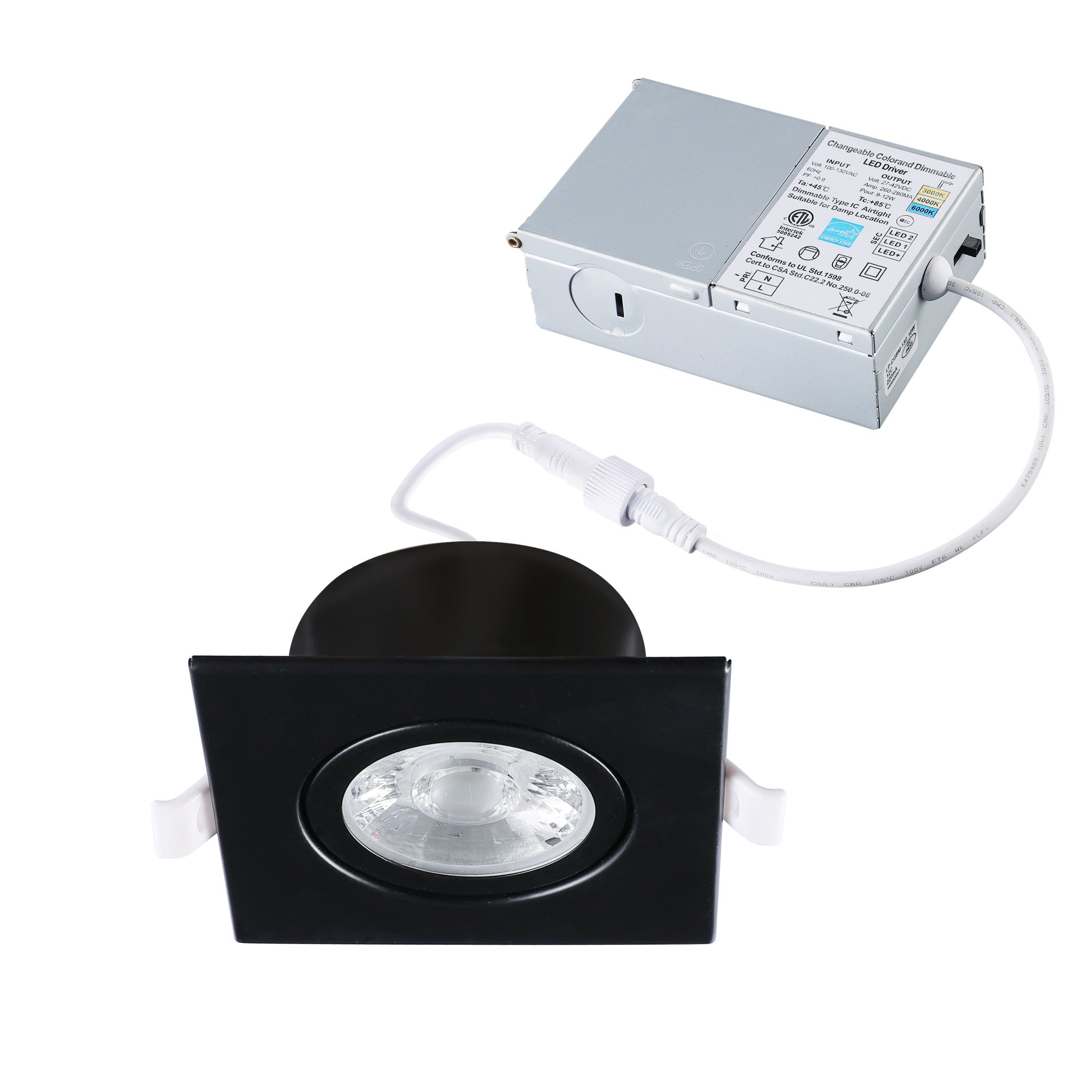 3" Square Gimbal Downlight - Image 2